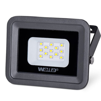 Светодиодный прожектор WOLTA WFL-10W/06W серый  5500K 10Вт SMD IP65 850Лм - Светильники - Прожекторы - omvolt.ru